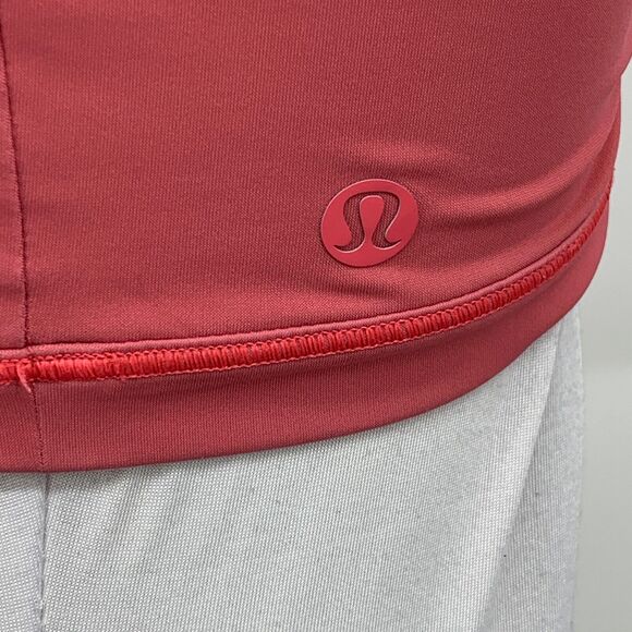 Lululemon Bikini Top Womens 4 Punch Shoreline High Neck UV Protect Swim Crop Top - Picture 5 of 9